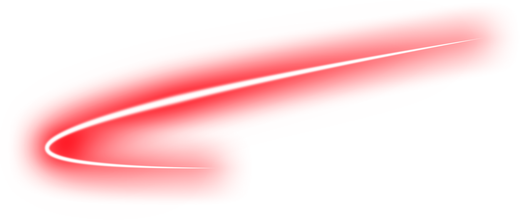 Red Curve Neon Line